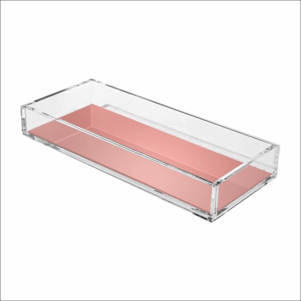 Bandeja em Acrílico Transparente com fundo Espelhado para Lavabo - Image 5
