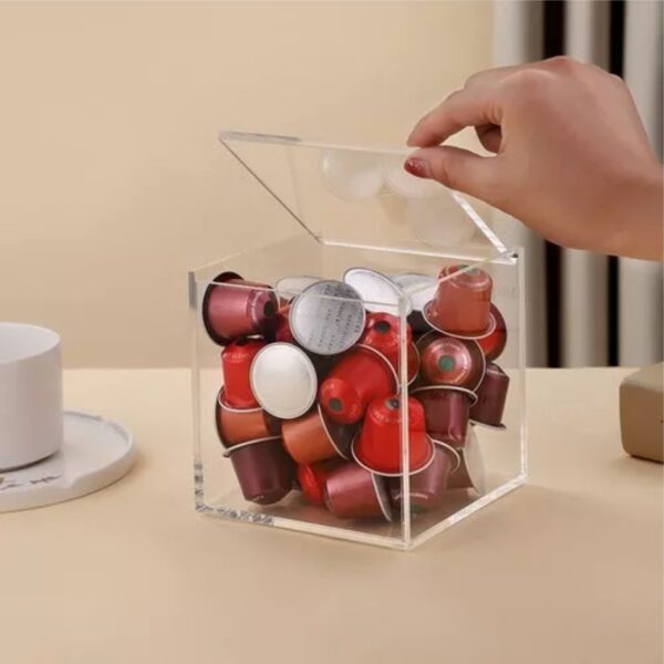 Porta Cápsula Nespresso 3 Corações Dolce Gusto Nescafé em Acrílico Transparente (3mm) - Image 3