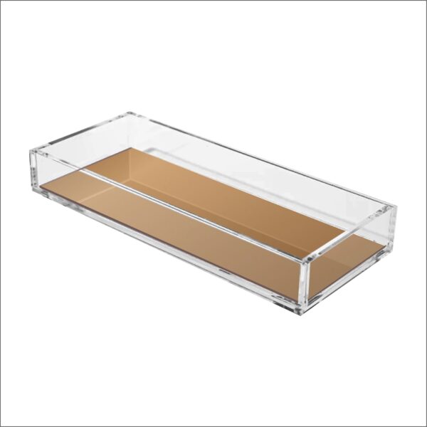 Bandeja em Acrílico Transparente com fundo Espelhado para Lavabo - Image 6