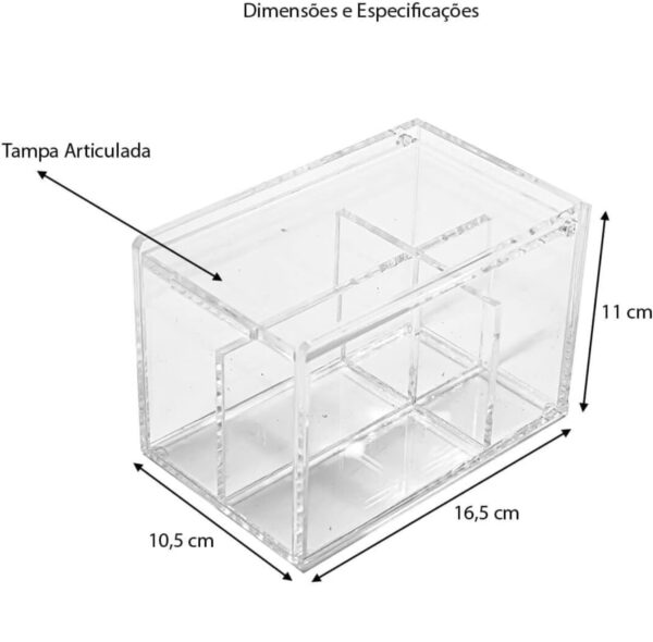Porta Saches de Açúcar e Adoçante (Cantinho do Café)- 4 divisões - Image 3