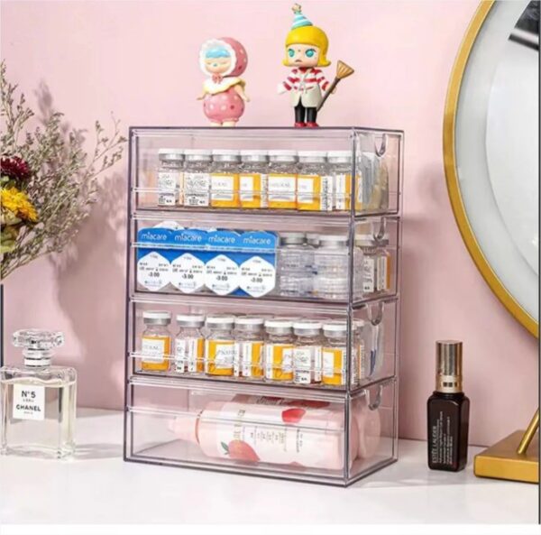 Organizador Gaveta Multiuso Vertical Porta Maquiagem Óculos Cápsulas - Image 2