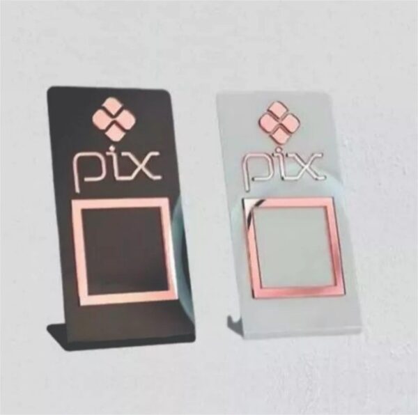 Placa Pix QR Code Display Para Pagamentos Acrílico 3mm - Image 4